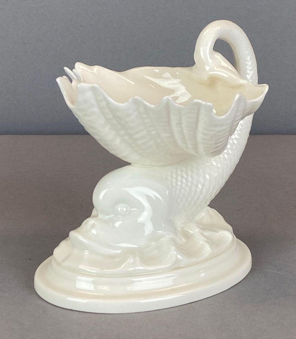 Vintage Royal Worcester Dolphin Porcelain Table Salt Dish (1 of 6)
