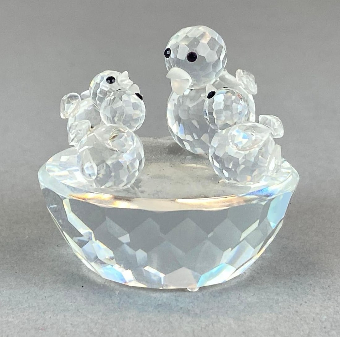 Swarovski Crystal Birds Nest Figurine (1 of 4)