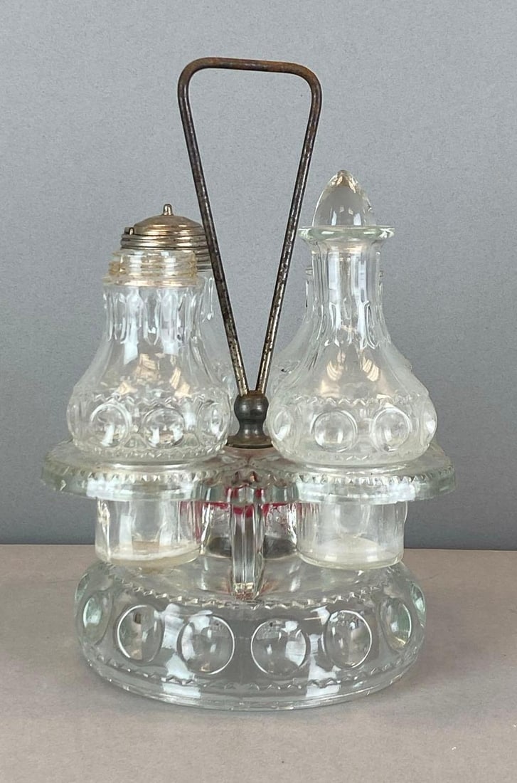 EAPG Glass Cruet Set (1 of 3)