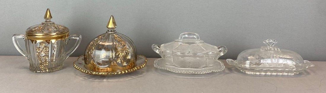 Group of 4 Vintage Glass Dishes (1 of 3)