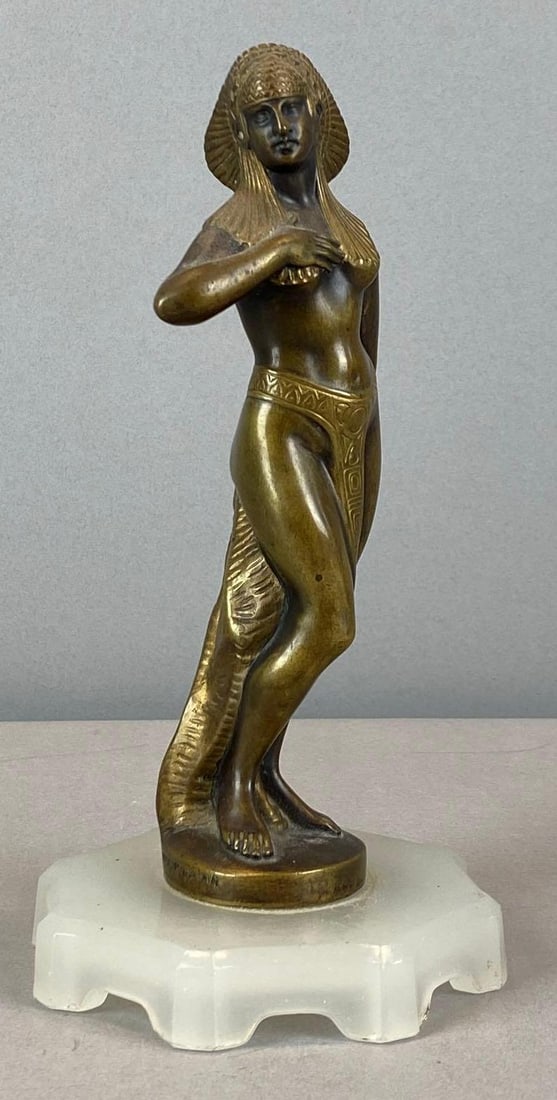 Antique Hopsetzky Signed Brass Egyptian Dancer Figurine (1 of 5)