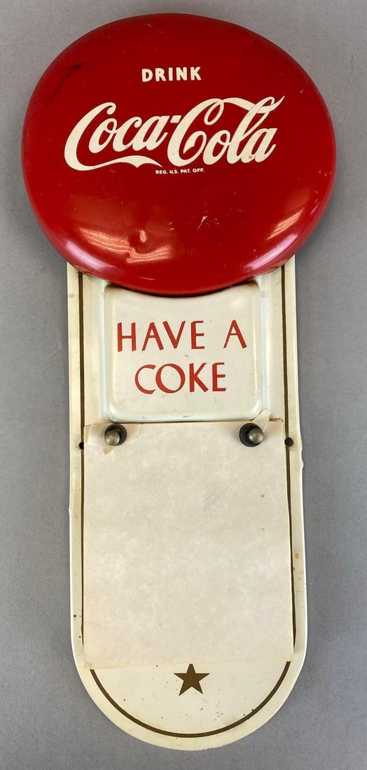 Vintage Coca-Cola Have A Coke Metal Advertising Wall Notepad (1 of 3)