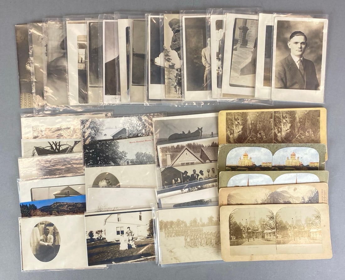 Group of Vintage Real Photo Postcards and Stereoviews (1 of 3)