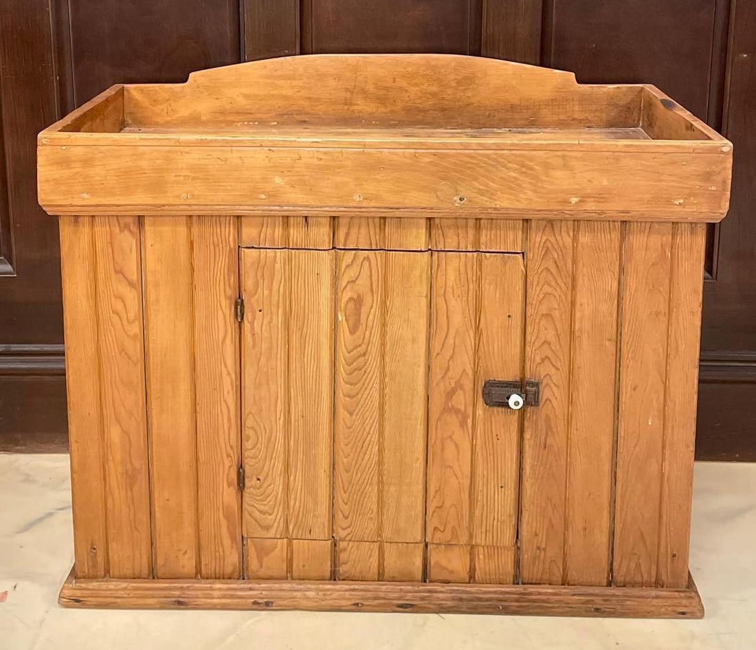 Antique Pine Dry Sink Cabinet (1 of 5)