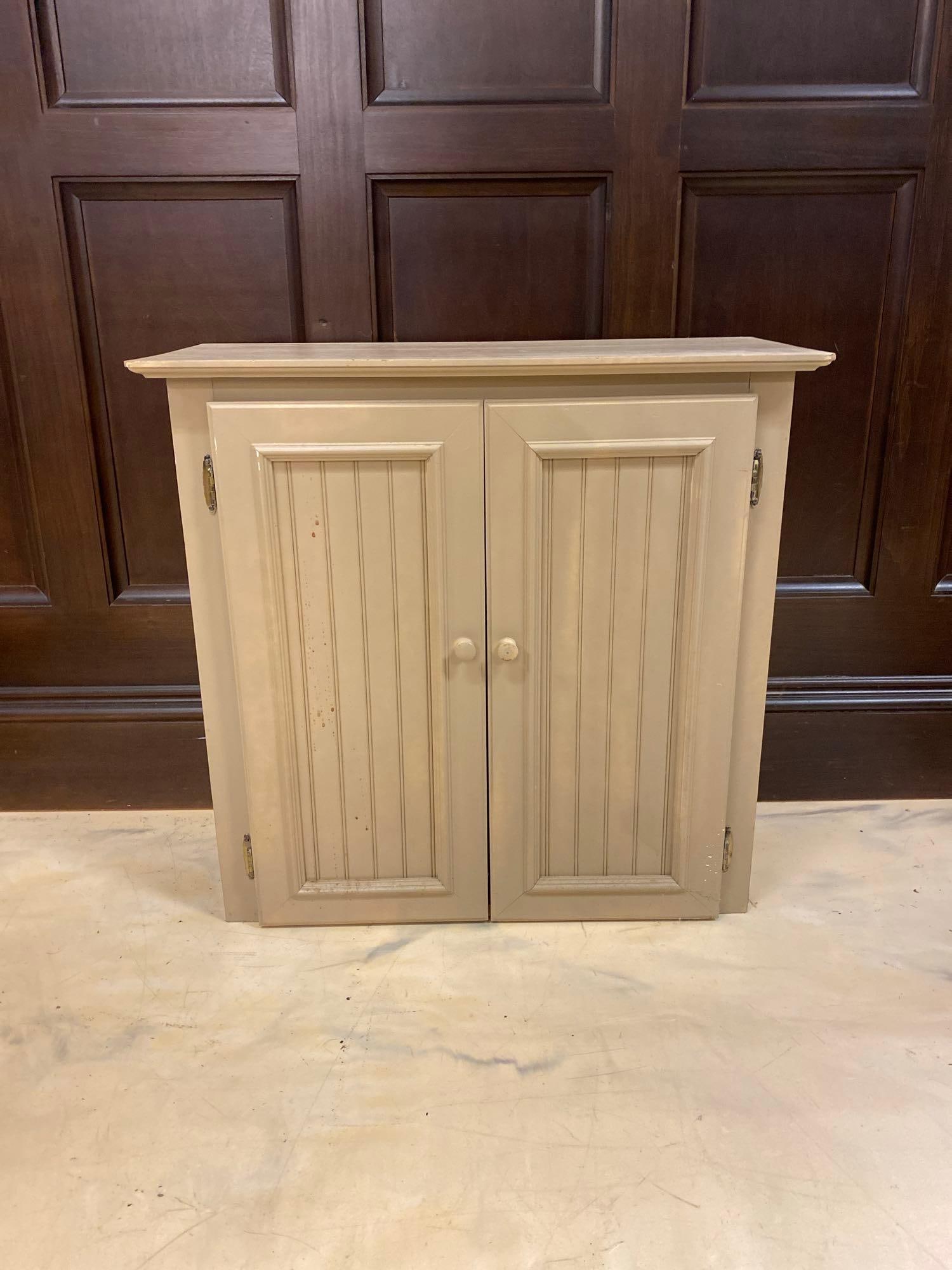 Primitive 2 Door Hanging Bathroom Cabinet (1 of 3)