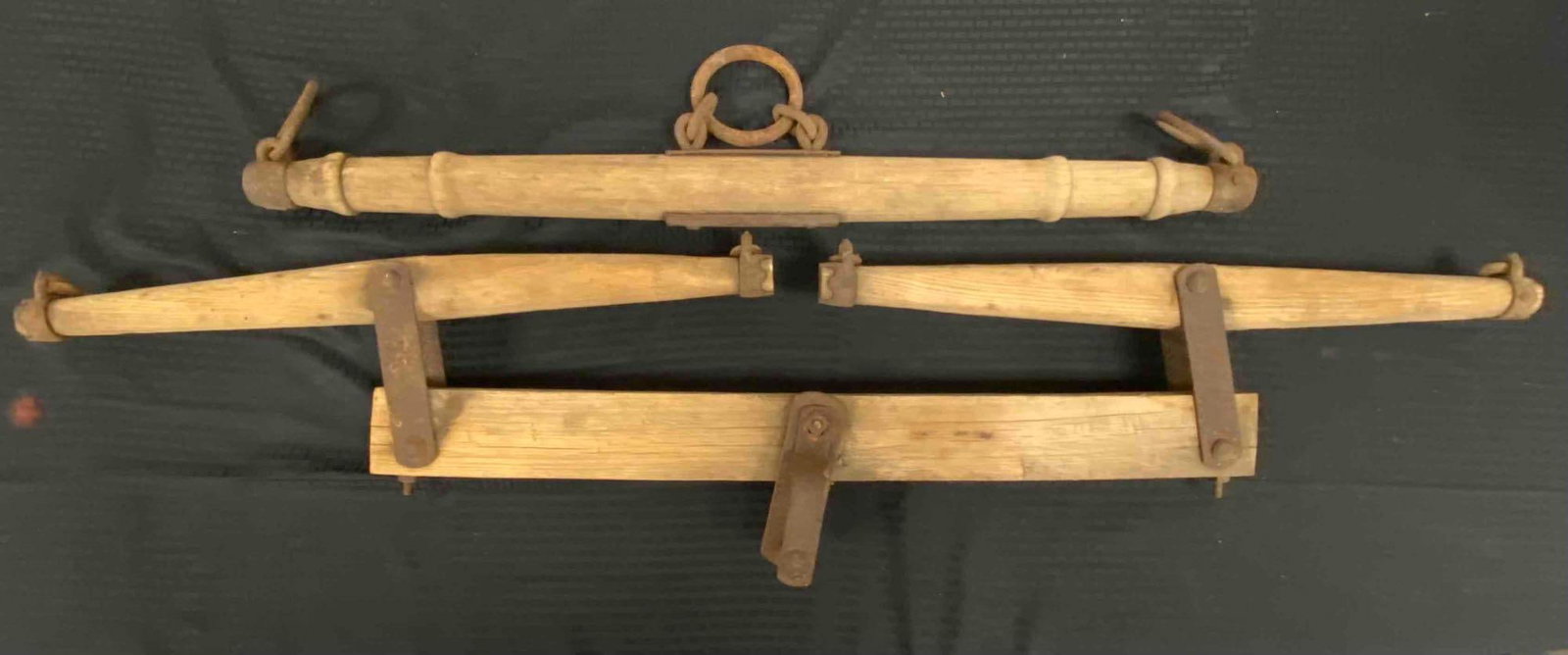 Antique Farming Equipment Ox Doubletree and Yoke: Antique Farming Equipment Ox Doubletree and Yoke largest measures 58? in length. No in house Shipping! Third party recommended.