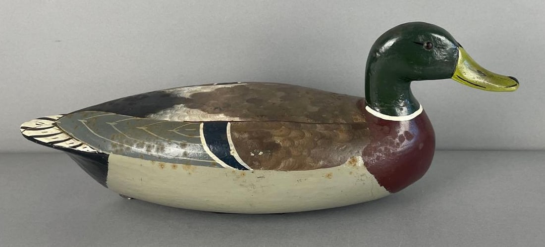 1930 Jack Schwartz Mallard Drake Duck Decoy (1 of 6)
