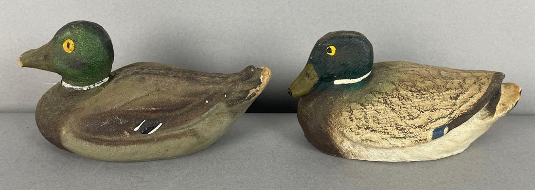 Group of 2 Paper Mache Mallard Duck Decoys (1 of 5)