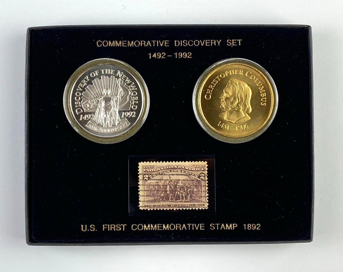 1992 Discovery of The New World 500th Anniversary Commemorative Set: 1492-1992. US First Commemorative Stamp 1892