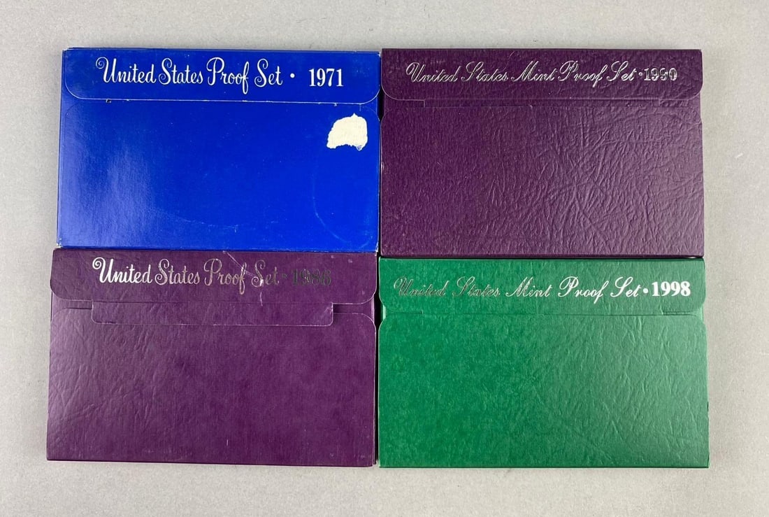 Group of 4 United States Mint Proof Sets (1 of 3)