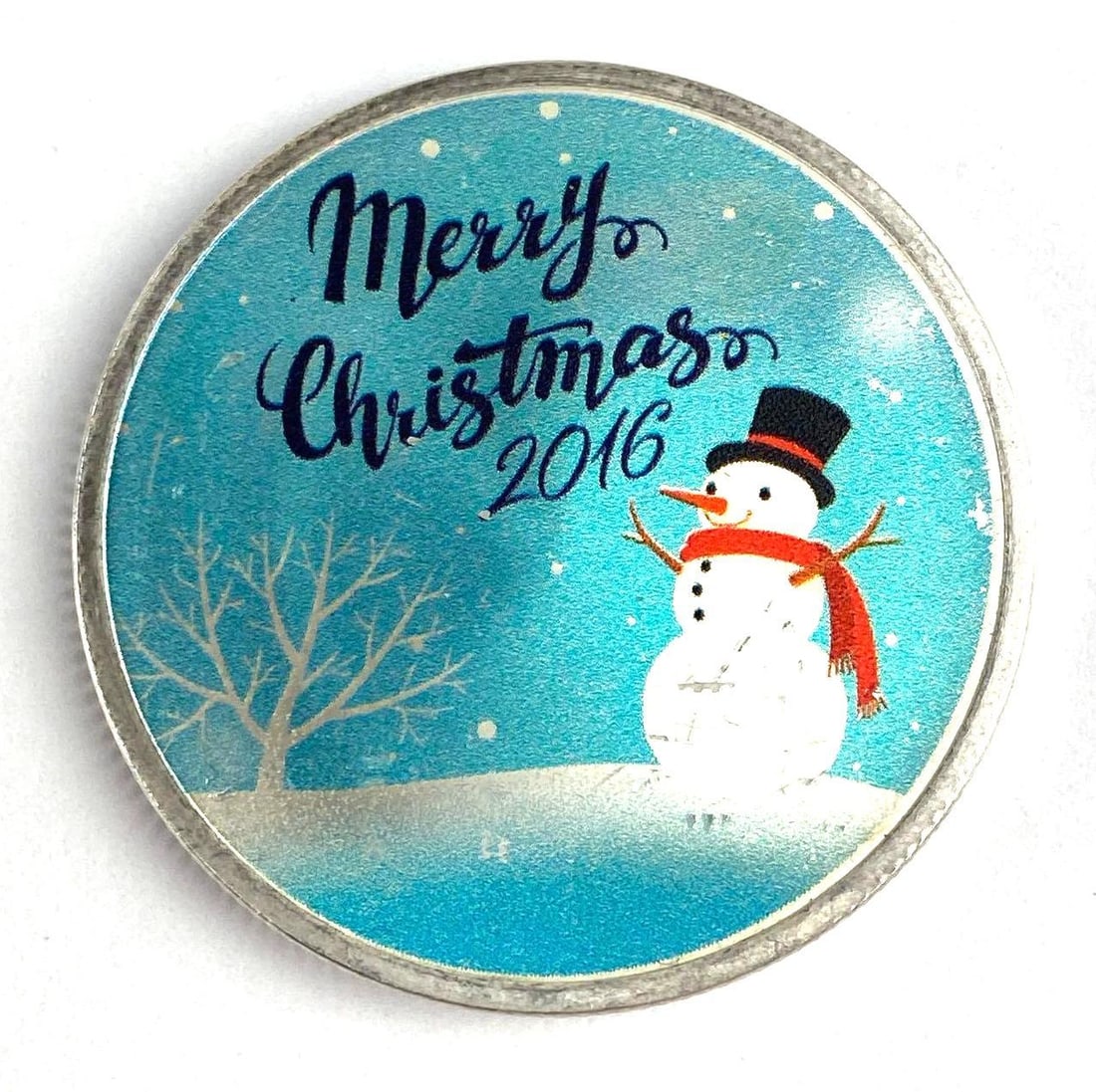 2016 APMEX 1 Oz .999 Fine Silver Christmas Round: 2016 APMEX 1 Oz .999 Fine Silver Christmas Round