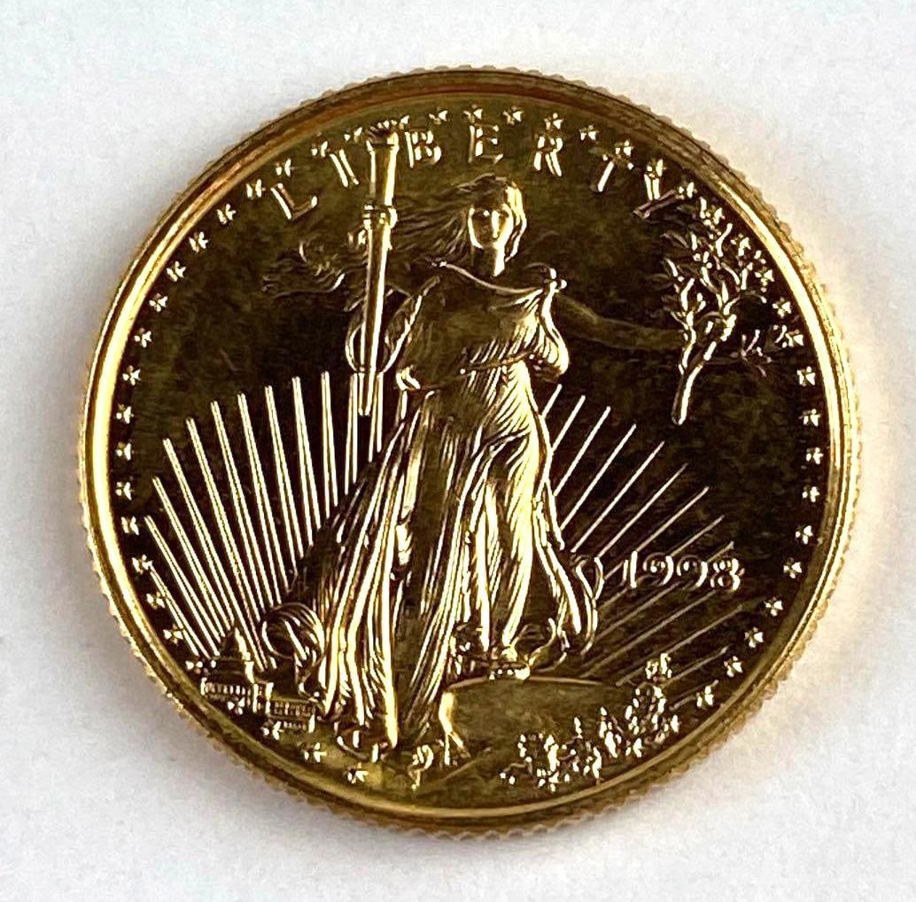 1998 US $5 1/10 Oz American Gold Eagle: 1998 US $5 1/10 Oz American Gold Eagle