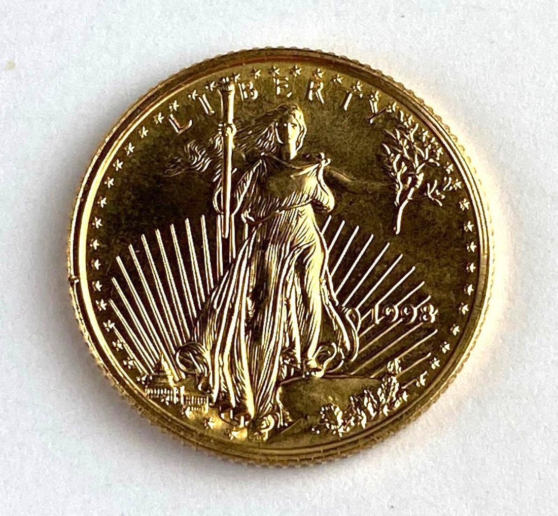 1998 US $5 1/10 Oz American Gold Eagle: 1998 US $5 1/10 Oz American Gold Eagle