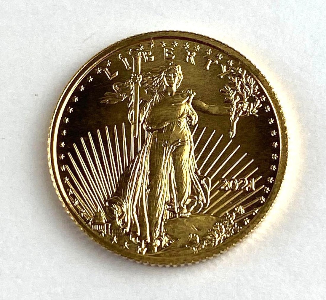 2021 US $5 1/10 Oz American Gold Eagle: 2021 US $5 1/10 Oz American Gold Eagle