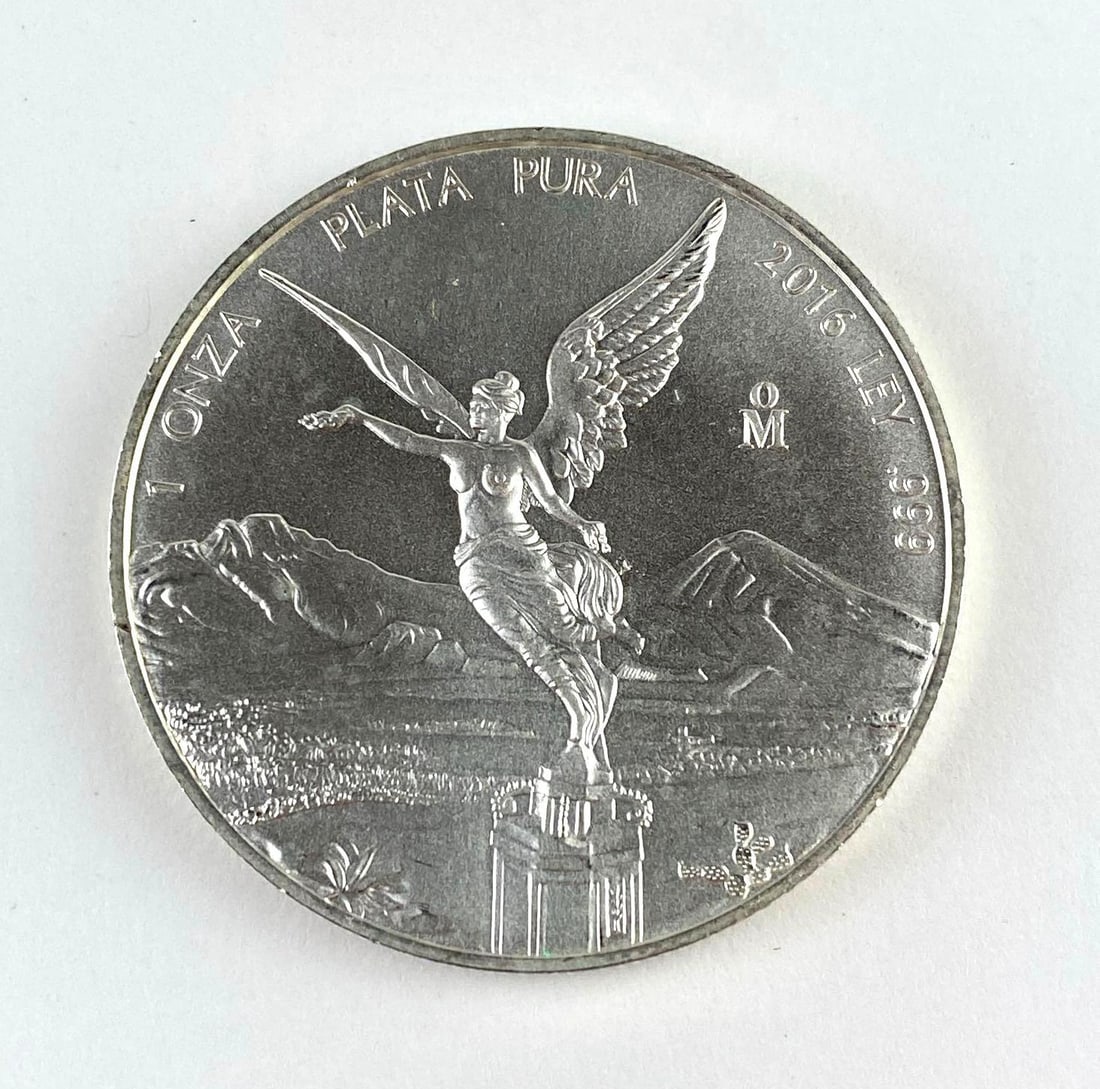 2016 MO Mexico Libertad 1 Onza 1 Oz .999 Fine Silver Round: 2016 Mexico Libertad 1 Onza 1 Oz .999 Fine Silver Round