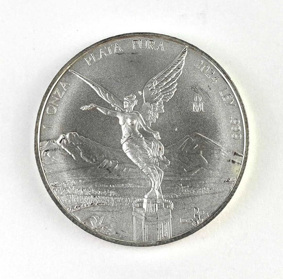 2024 MO Mexico Libertad 1 Onza 1 Oz .999 Fine Silver Round (1 of 2)