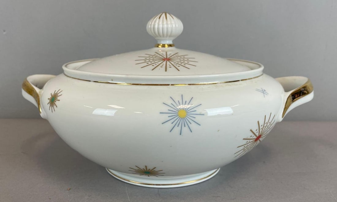 Chalfonte Starlight Porcelain Lidded Serving Dish (1 of 4)