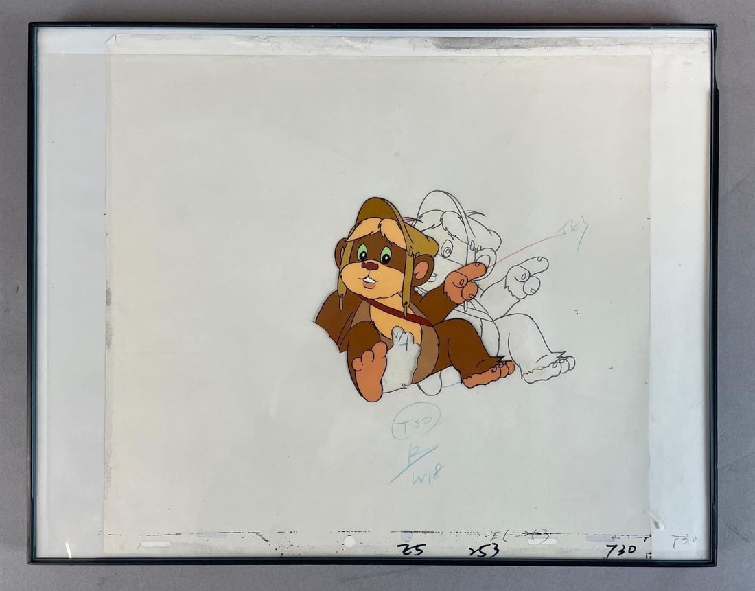 1985 Star Wars: Ewoks Paploo Hand Painted Animation Cel (1 of 3)