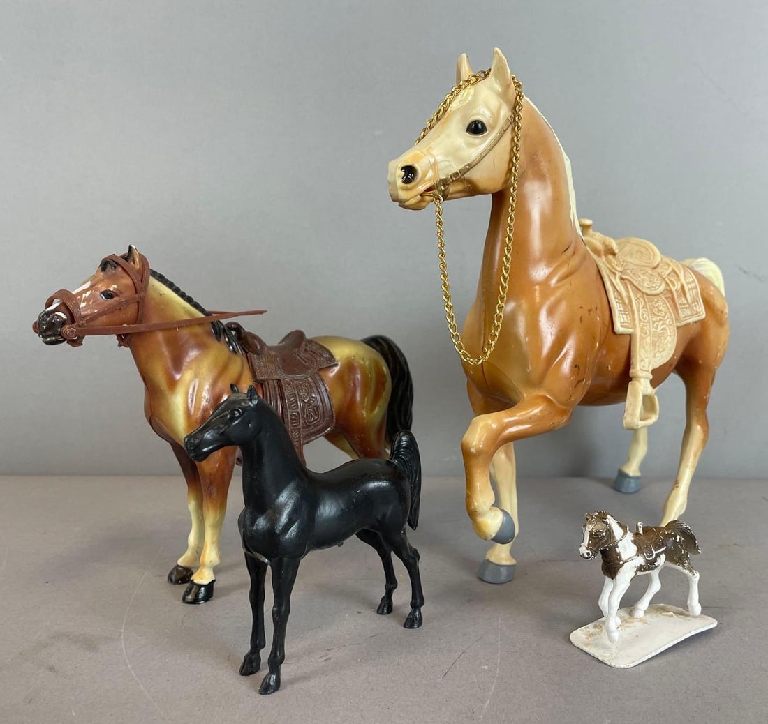 Group of Plastic Toy Horses (1 of 3)