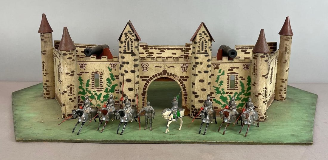 Vintage Rich Toys Wood Toy Castle with Figures (1 of 6)