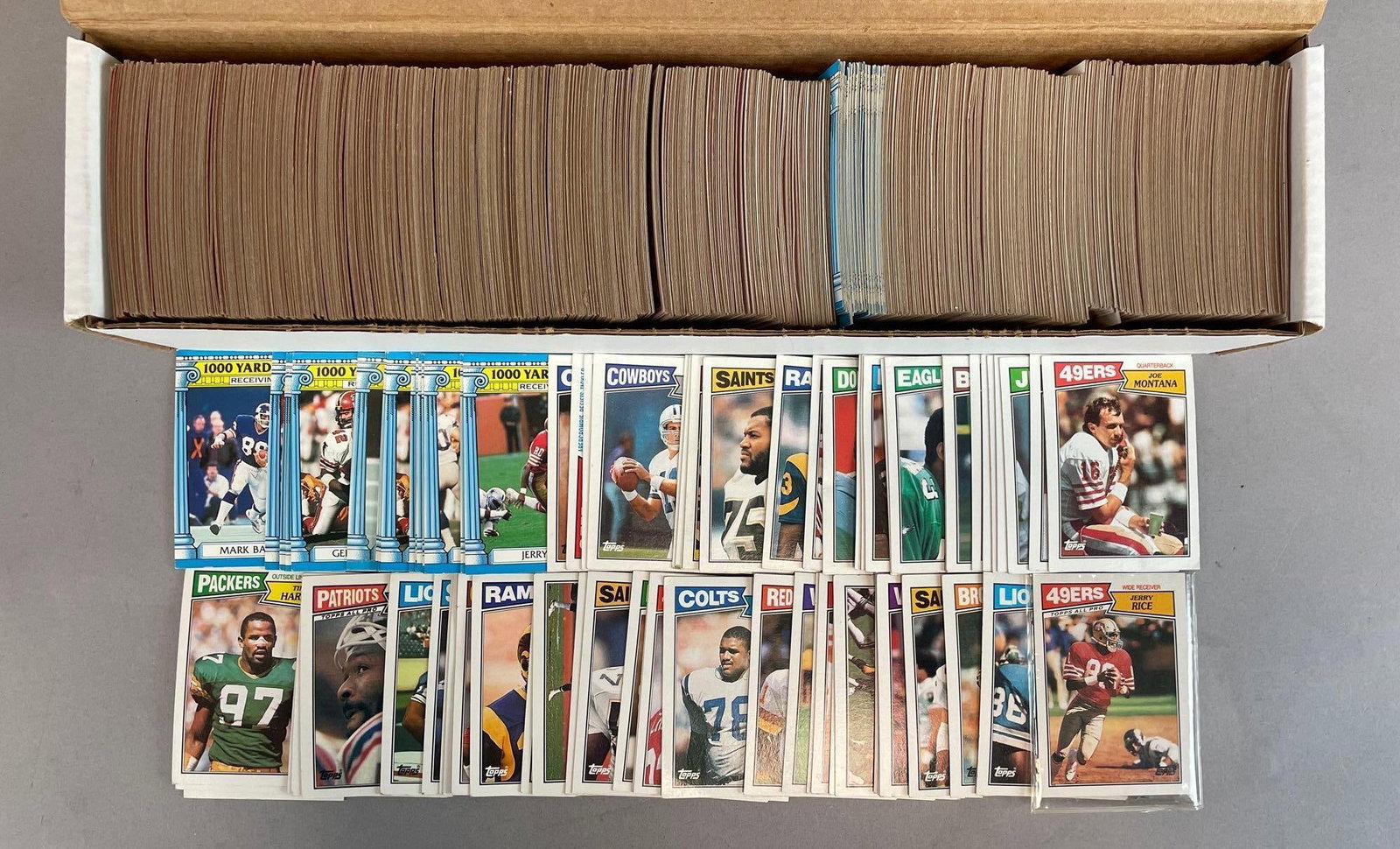 Group of 1987 Topps Football Cards: Includes HOFers, Stars, unknown completion