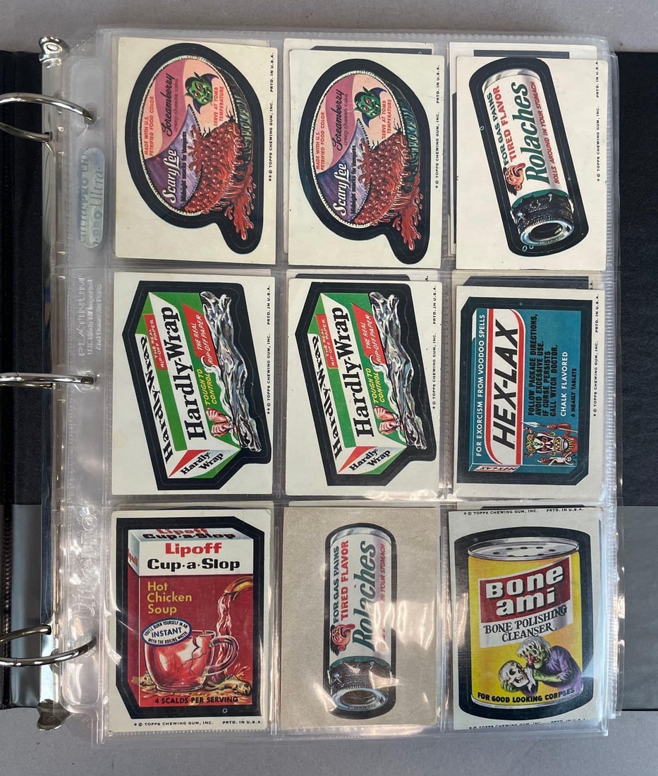 Group of 250+ Vintage Topps Wacky Packages Sticker Cards: Group of 250+ Vintage Topps Wacky Packages Sticker Cards