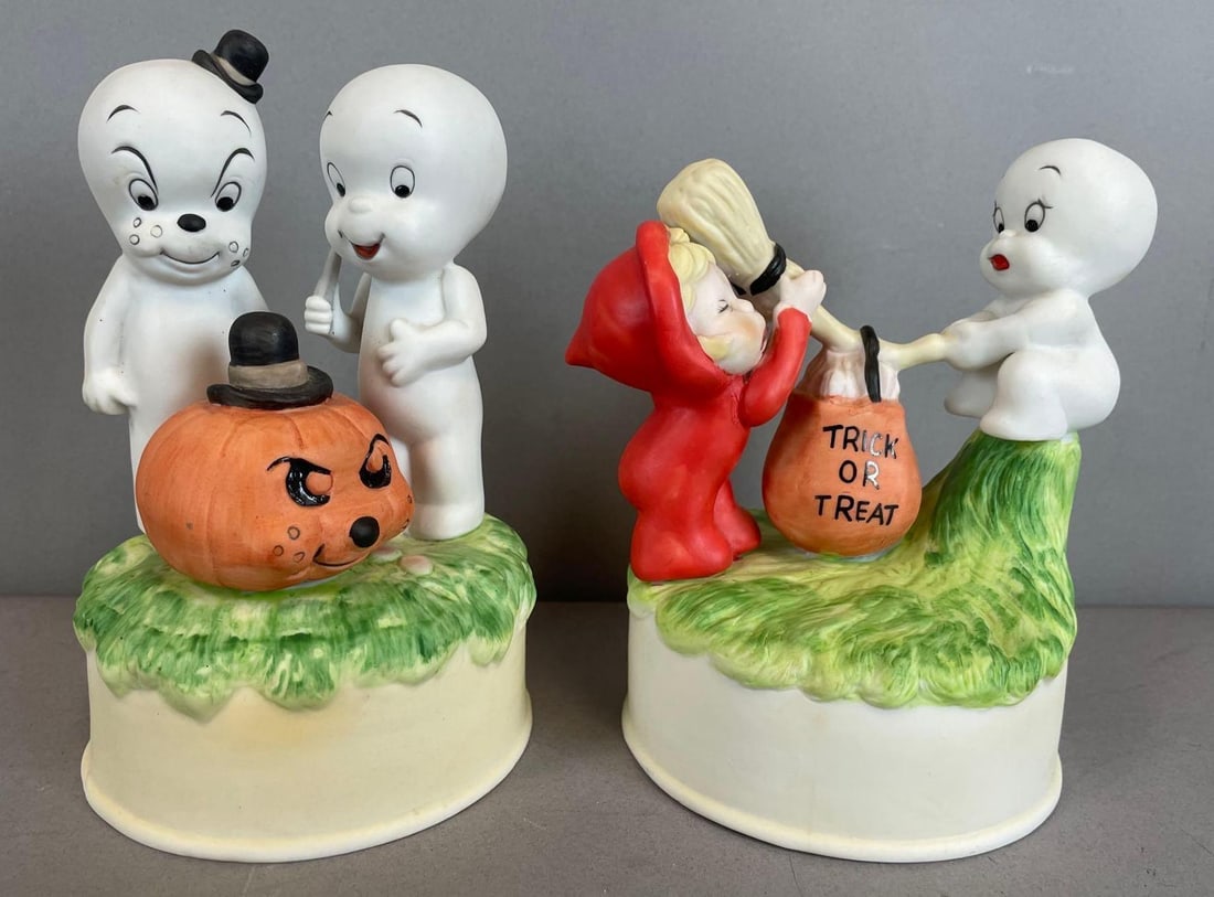 Group of 2 1986 Casper the Friendly Ghost Music Boxes (1 of 3)