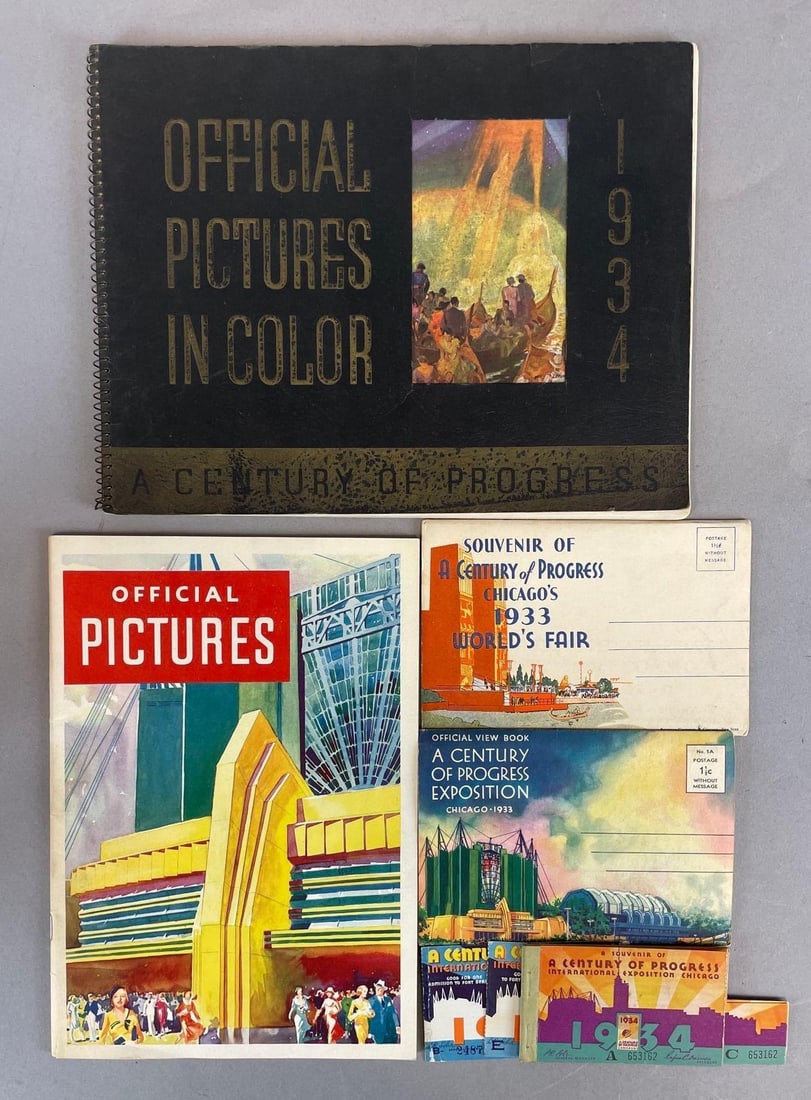 Group of 1933/34 Chicago Worlds Fair Ephemera (1 of 2)