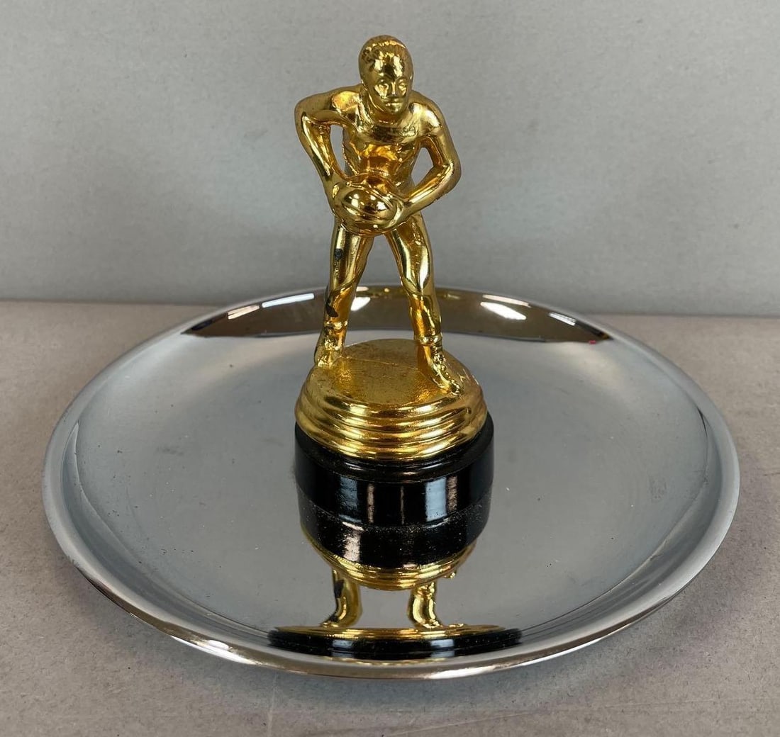 Hamilton Basketball Trophy Dish: Measures 4" x 5 3/4"