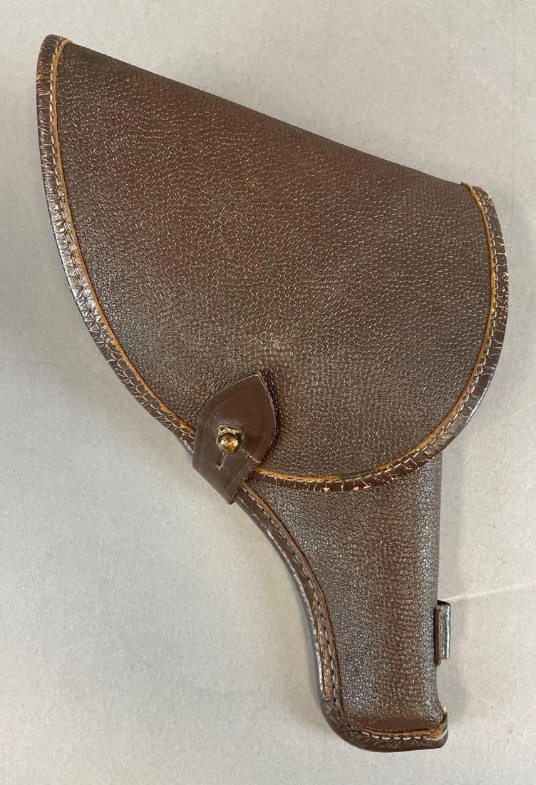 Soviet-era Nagant M1895 Revolver Holster: Stamped on inside flap, measures 10" x 6 1/2"