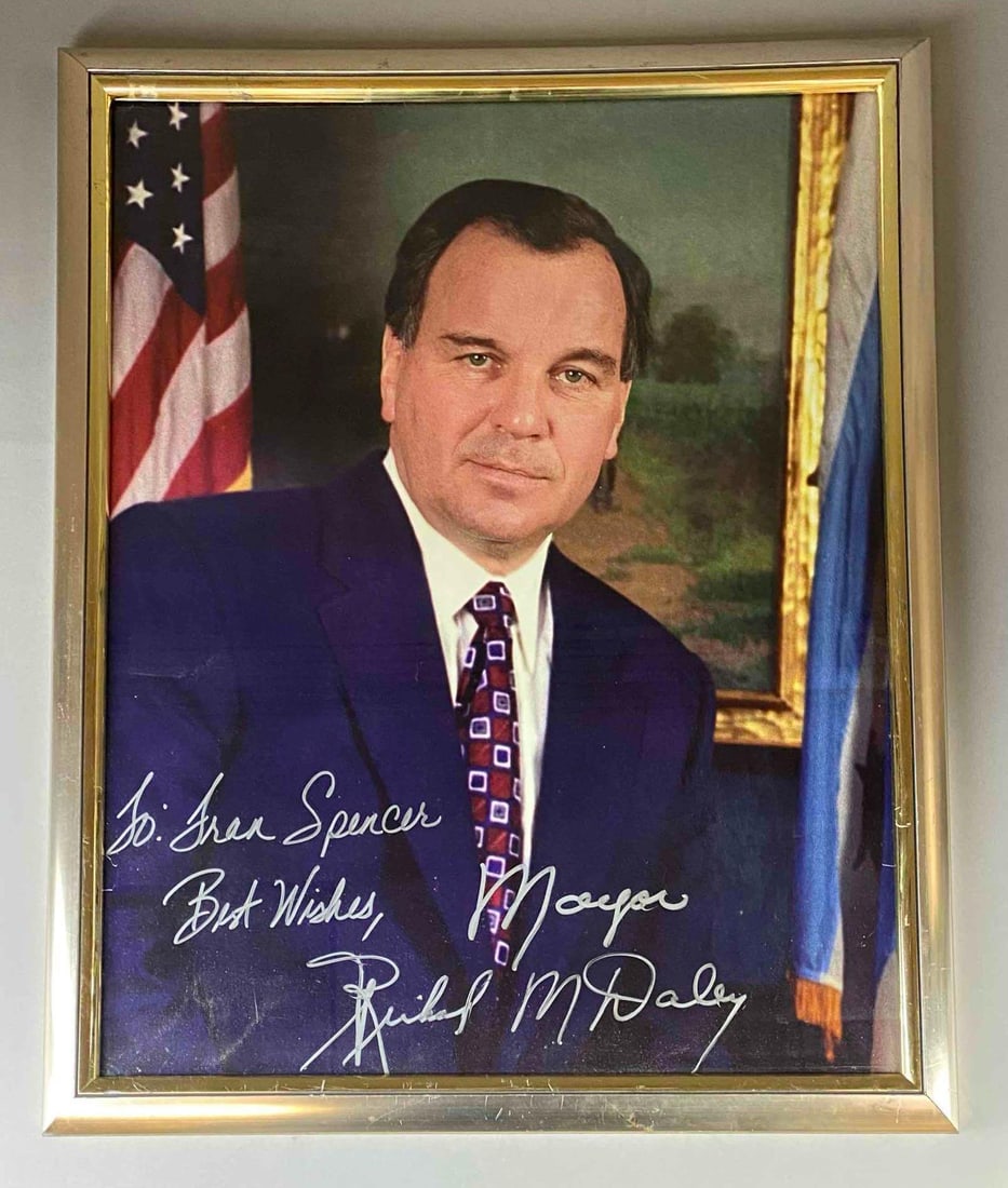 Signed Richard M. Daley 54th Chicago Mayor Portrait (1 of 2)