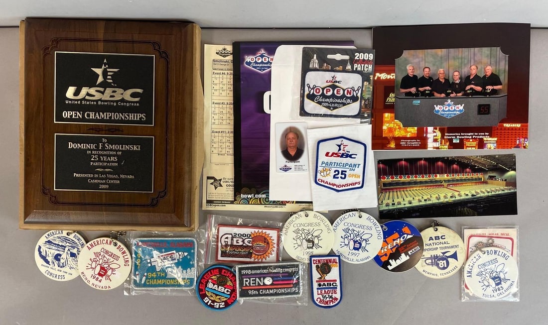 Group of Bowling Tournament Items (1 of 3)