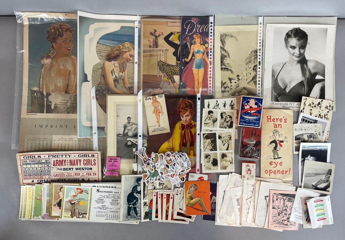 Group of Vintage Pin-Up Items and More (1 of 3)