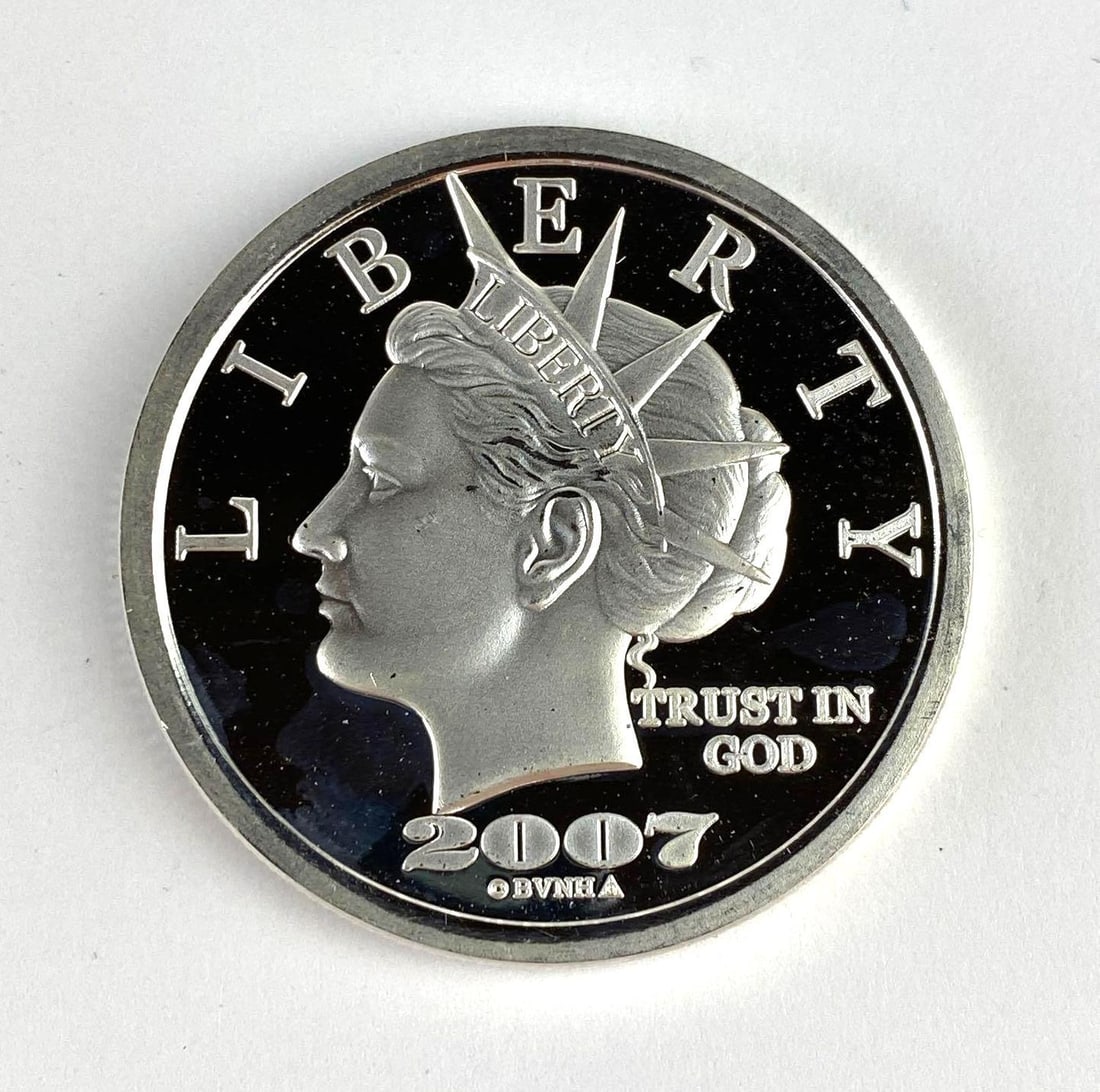 2006-2007 Norfed Liberty 1 Oz .999 Fine Silver Round: 2006-2007 Norfed Liberty 1 Oz .999 Fine Silver Round