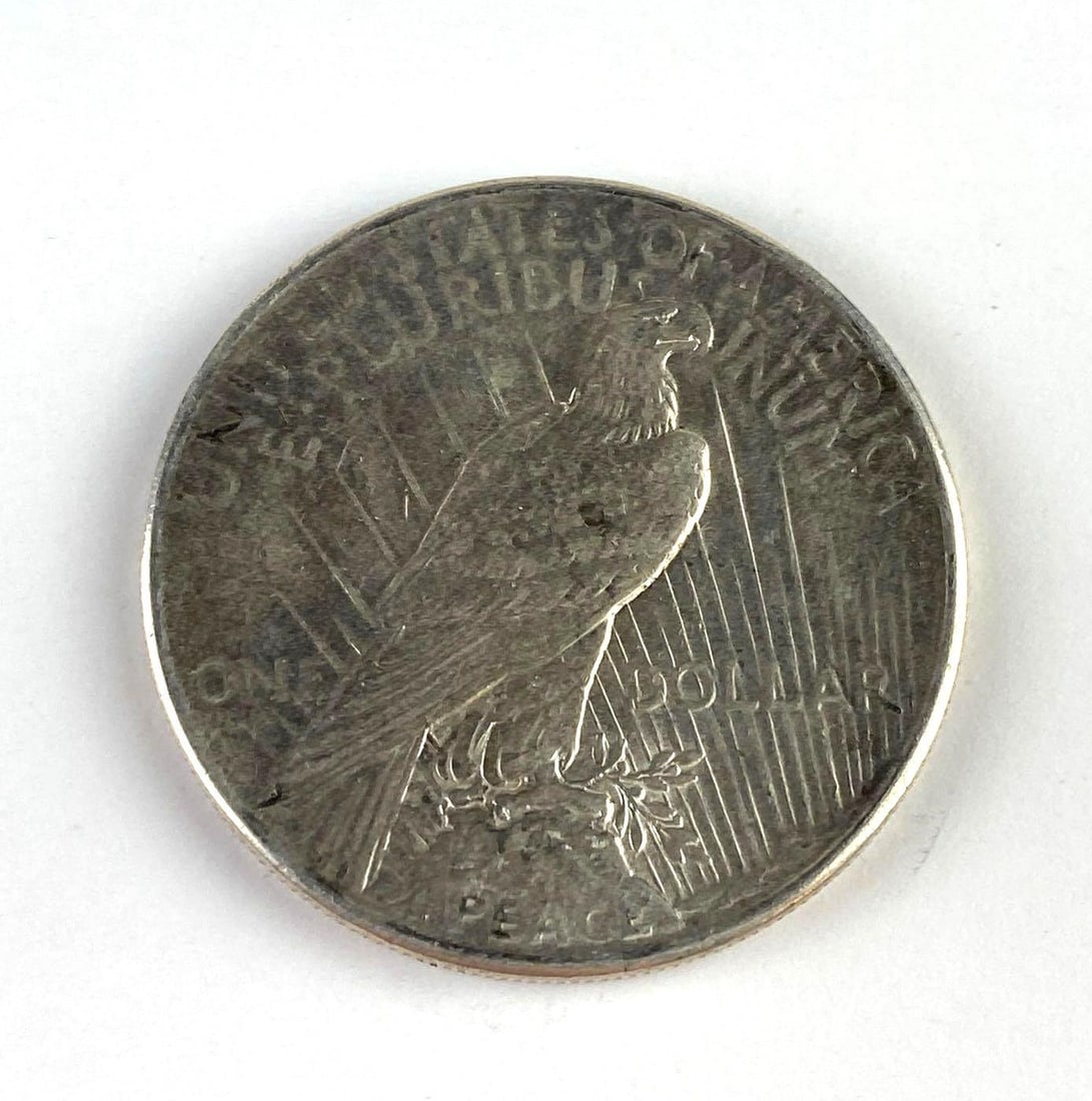 1925 US $1 Peace Silver Dollar - 2