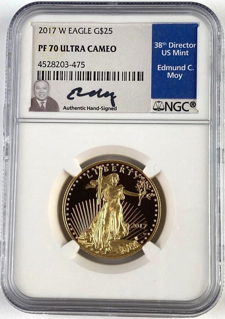 2017 W $25 1/2 Oz American Gold Eagle Coin NGC PF70 Ultra CAMEO (1 of 2)