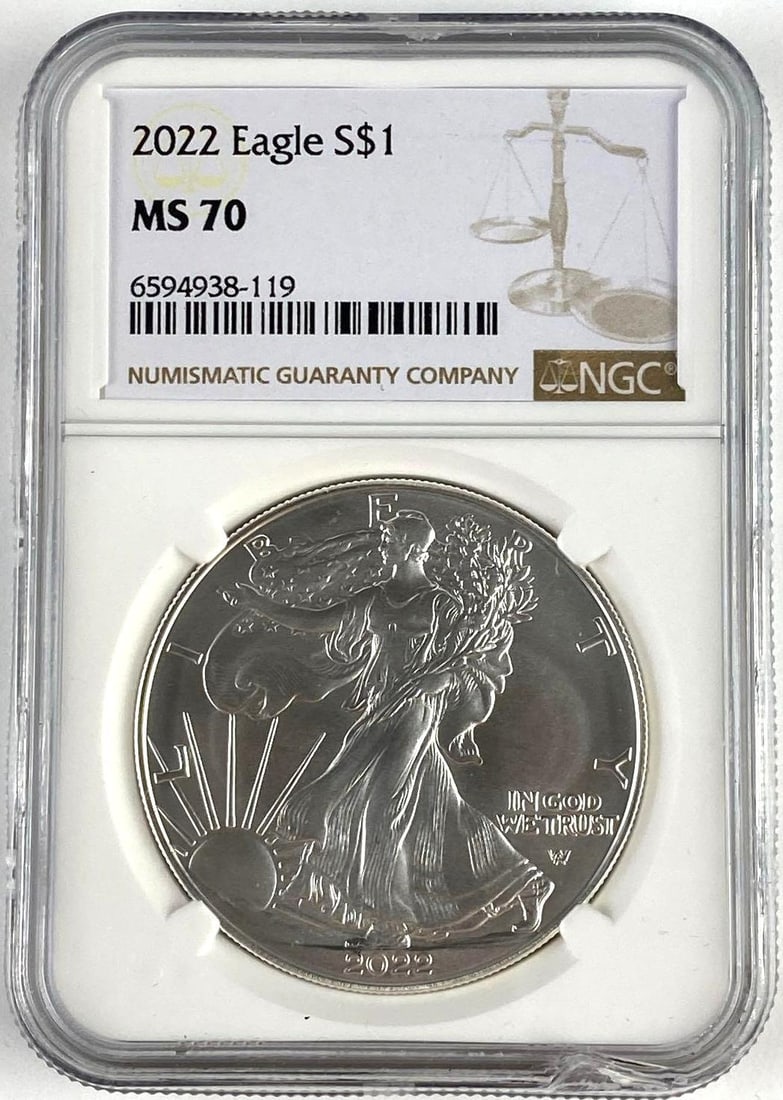 2020 US 1 Oz American Silver Eagle NGC MS70: 2020 US 1 Oz American Silver Eagle NGC MS70