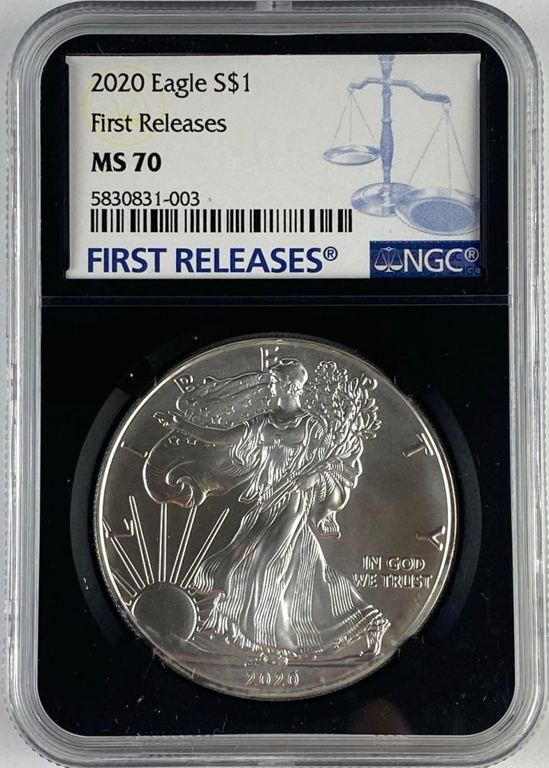 2020 US 1 Oz American Silver Eagle NGC MS70: First Releases