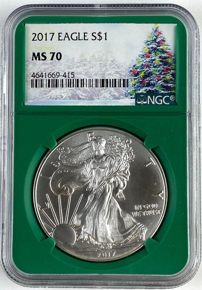 2017 US 1 Oz American Silver Eagle NGC MS70: 2017 US 1 Oz American Silver Eagle NGC MS70