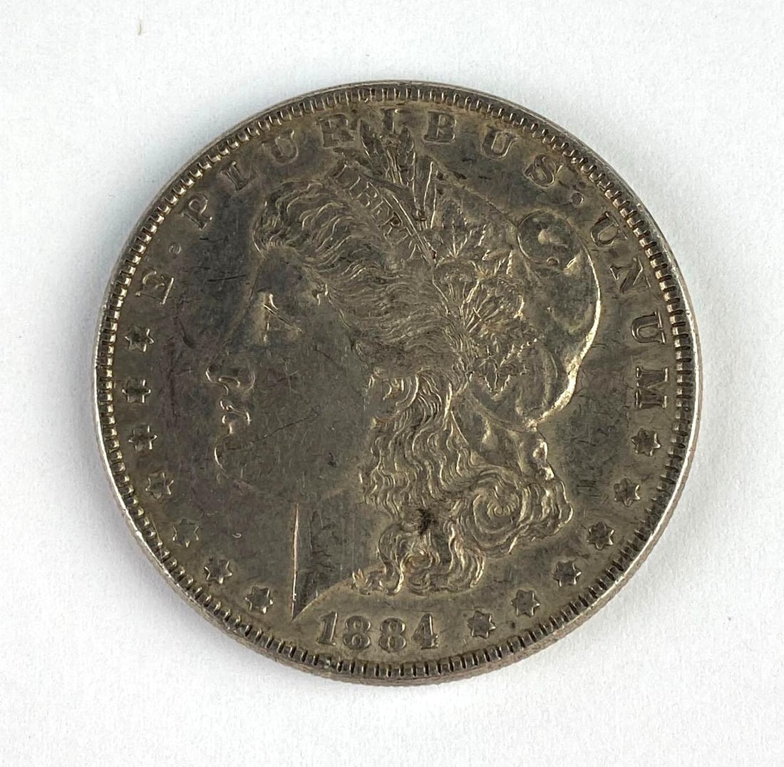 1884 US Morgan Silver Dollar: 1884 US Morgan Silver Dollar