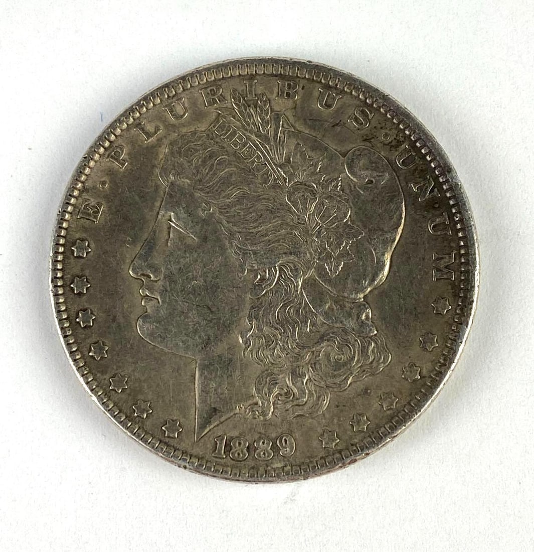 1889 US Morgan Silver Dollar (1 of 2)