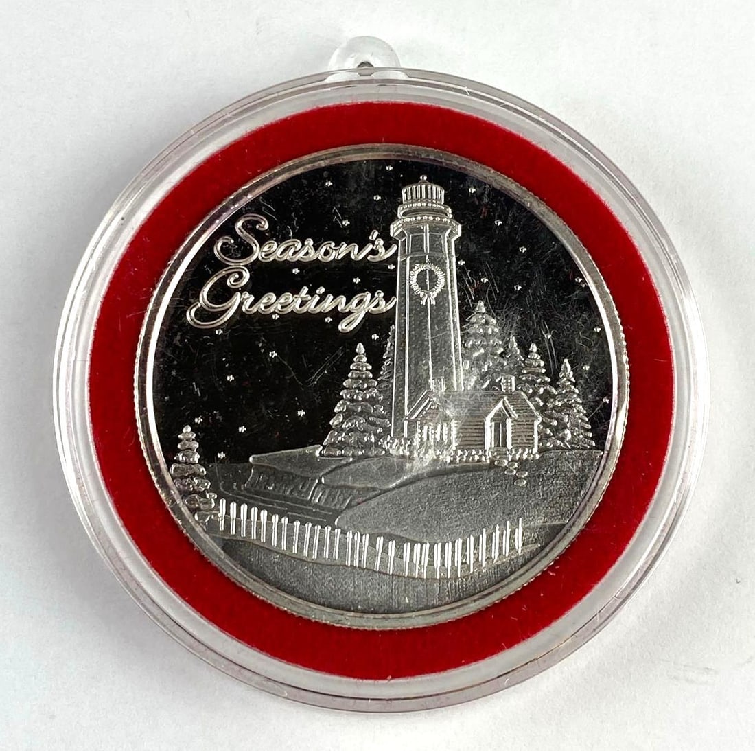 2005 Christmas 1 Oz .999 Fine Silver Round: 2005 Christmas 1 Oz .999 Fine Silver Round