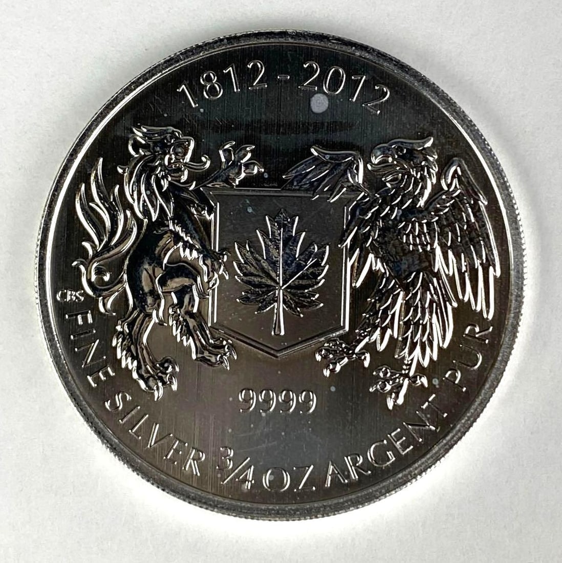 2012 Canada $1 War of 1812 3/4 oz 9999 Fine Silver Commemorative Coin: 2012 Canada $1 War of 1812 3/4 oz 9999 Fine Silver Commemorative Coin
