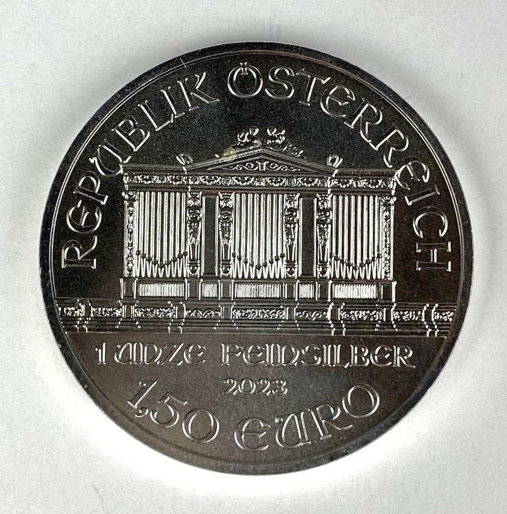 2023 Republik Osterreich 1.50 Euro Philharmonic 1 oz .999 Fine Silver Coin: 2023 Republik Osterreich 1.50 Euro Philharmonic 1 oz .999 Fine Silver Coin