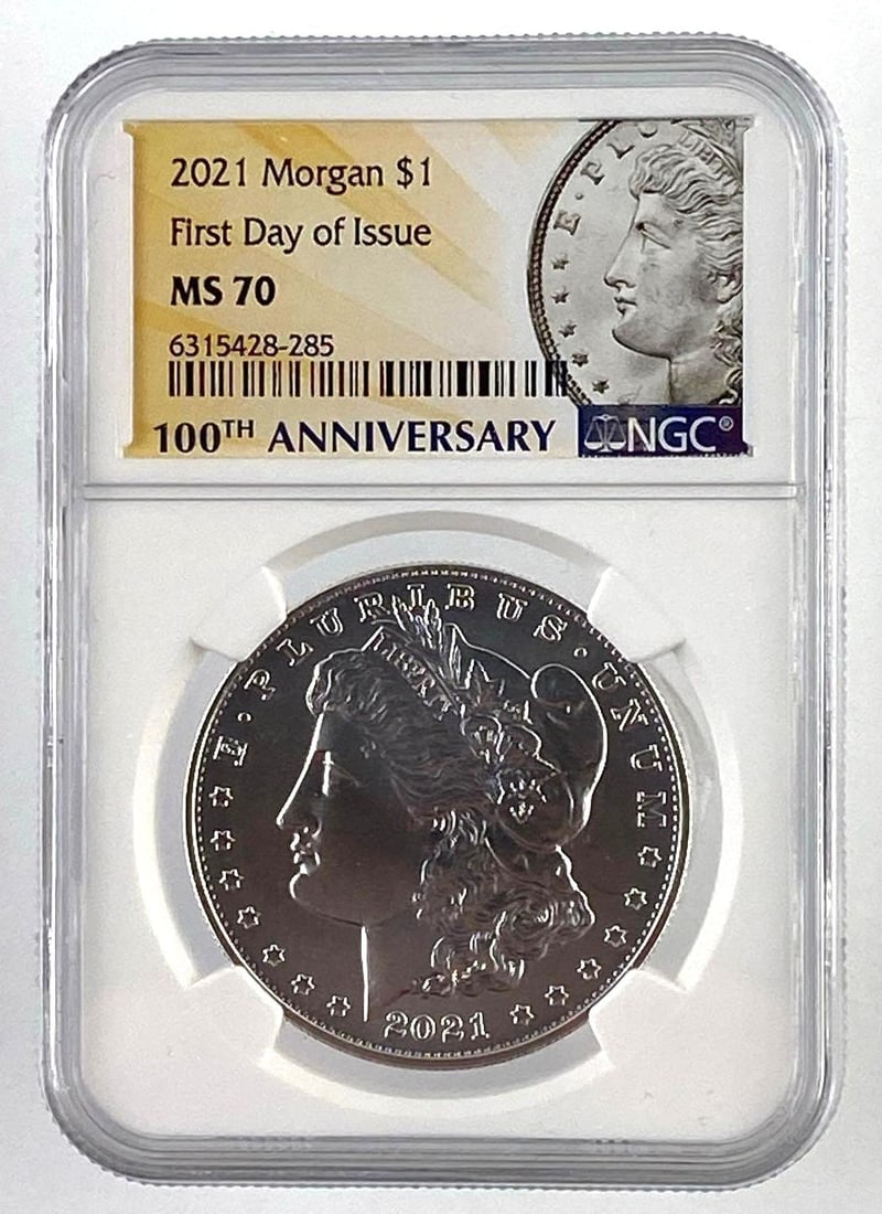 2021 US Morgan Silver Dollar NGC Graded MS70 (1 of 2)