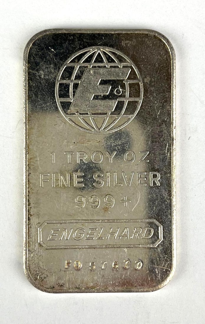 Engelhard 1 oz .999 Fine Silver Ingot/ Bar: Engelhard 1 oz .999 Fine Silver Ingot/ Bar