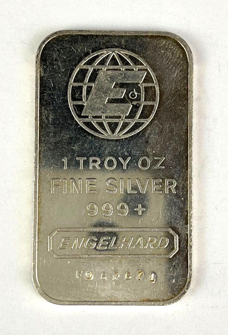 Engelhard 1 oz .999 Fine Silver Ingot/ Bar (1 of 2)