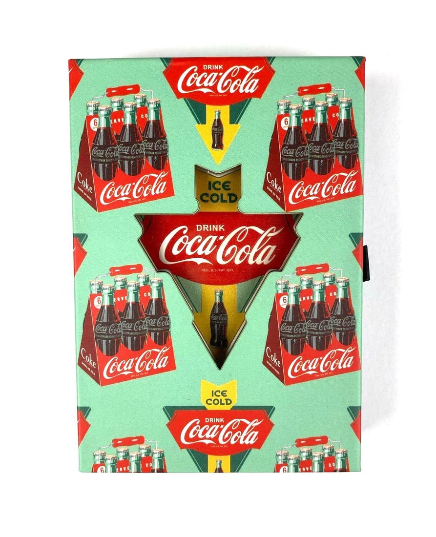 The Coca Cola Company Colorized Its Time to Take Home a Six Pack 1 oz .999 Fine Silver Ingot/Bar: Includes COA, Mintage 2185/2500