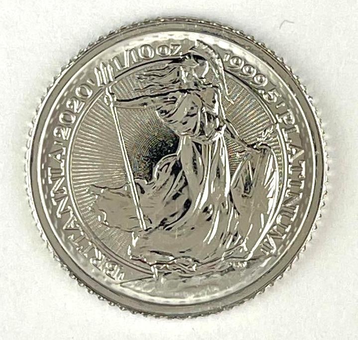 2020 Great Britain 10 Pound Britannia 1/10 oz 999.5 Platinum Coin: 2020 Great Britain 10 Pound Britannia 1/10 oz 999.5 Platinum Coin