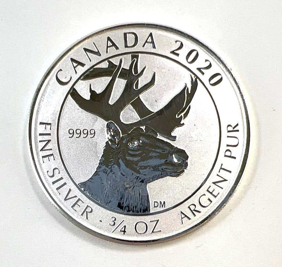 2020 Canada Elk 3/4 oz .9999 Fine Silver $2 Coin: 2020 Canada Elk 3/4 oz .9999 Fine Silver $2 Coin